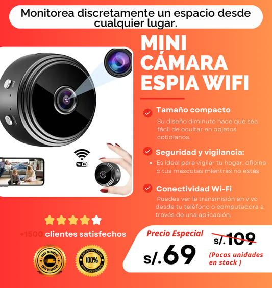 MINI CÁMARA ESPIA WIFI 🏠🥷🏽🔥