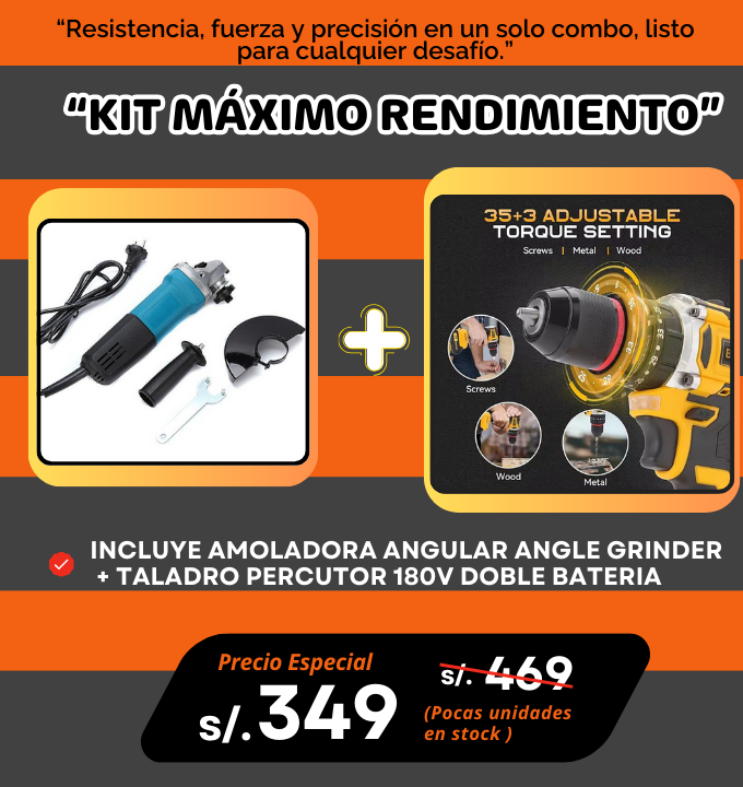 “Kit Máximo Rendimiento”🧰🪛🔨🔥🔥